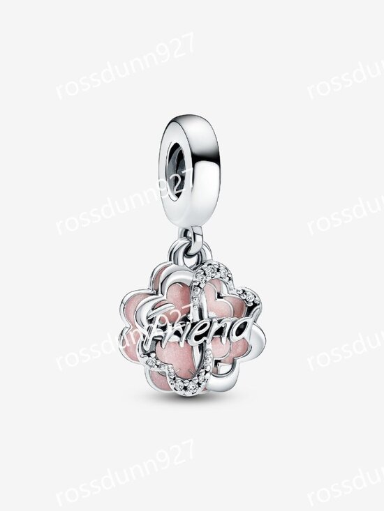 Amazon.com: PANDORA Four-leaf Clover Friendship Double  Pandora Four-leaf Clover Friendship Double Dangle Charm